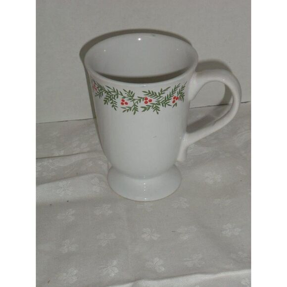 Martha Stewart Other - Martha Stewart Winter Jubilee Footed Coffee Mug Cup (s)